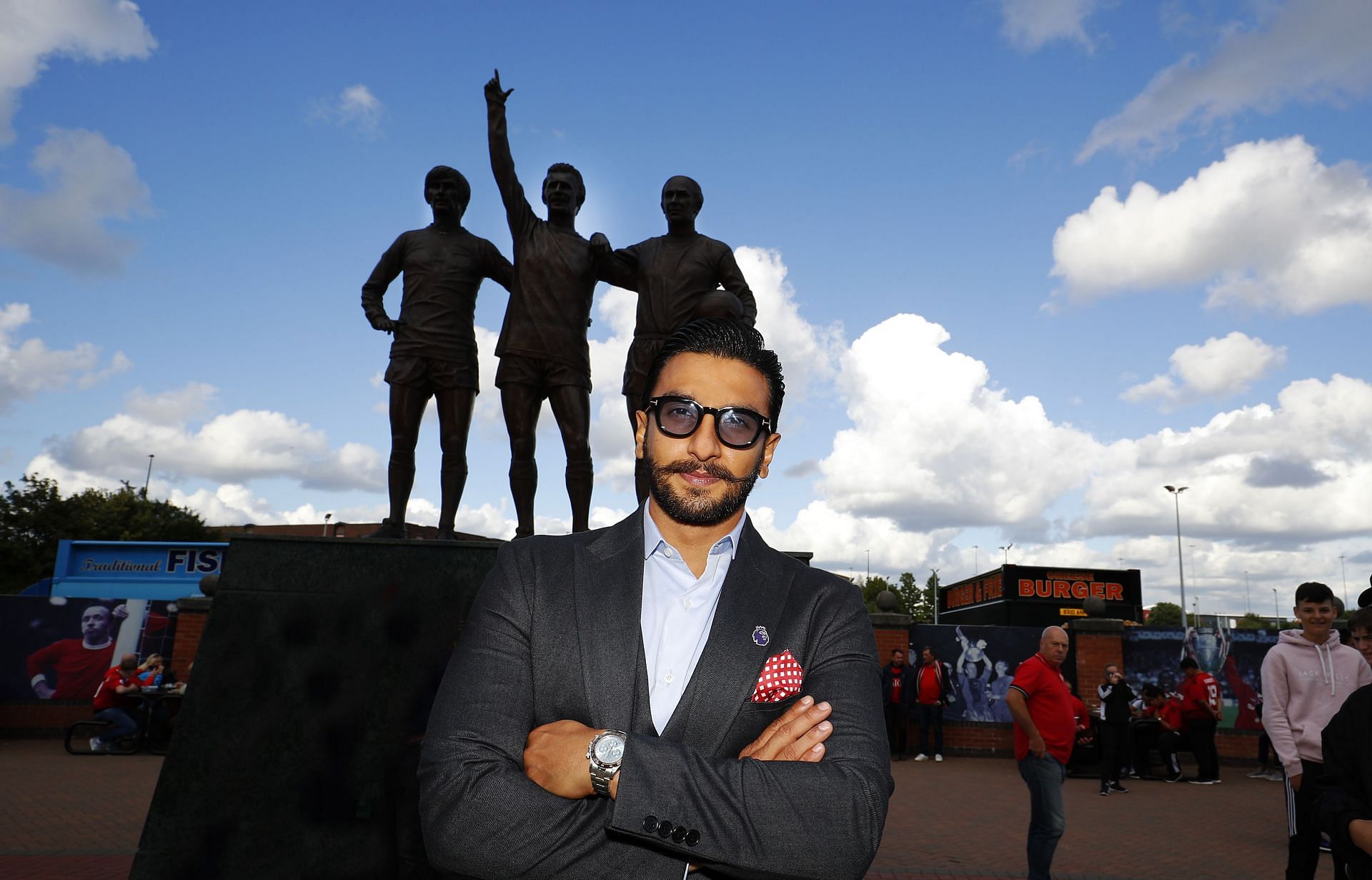 Premier League Ambassadors Ranveer Singh and John Collins Visit